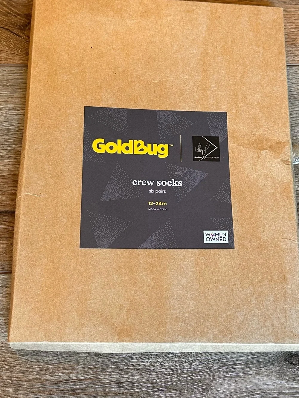 Goldbug critter crew socks 6-pack toddlers 12-24 months cotton blend.